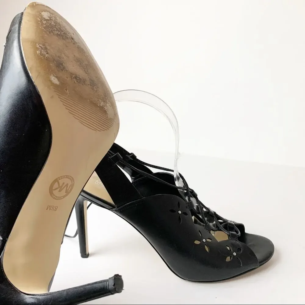 Michael Kors Tie Up Heels SZ 8.5